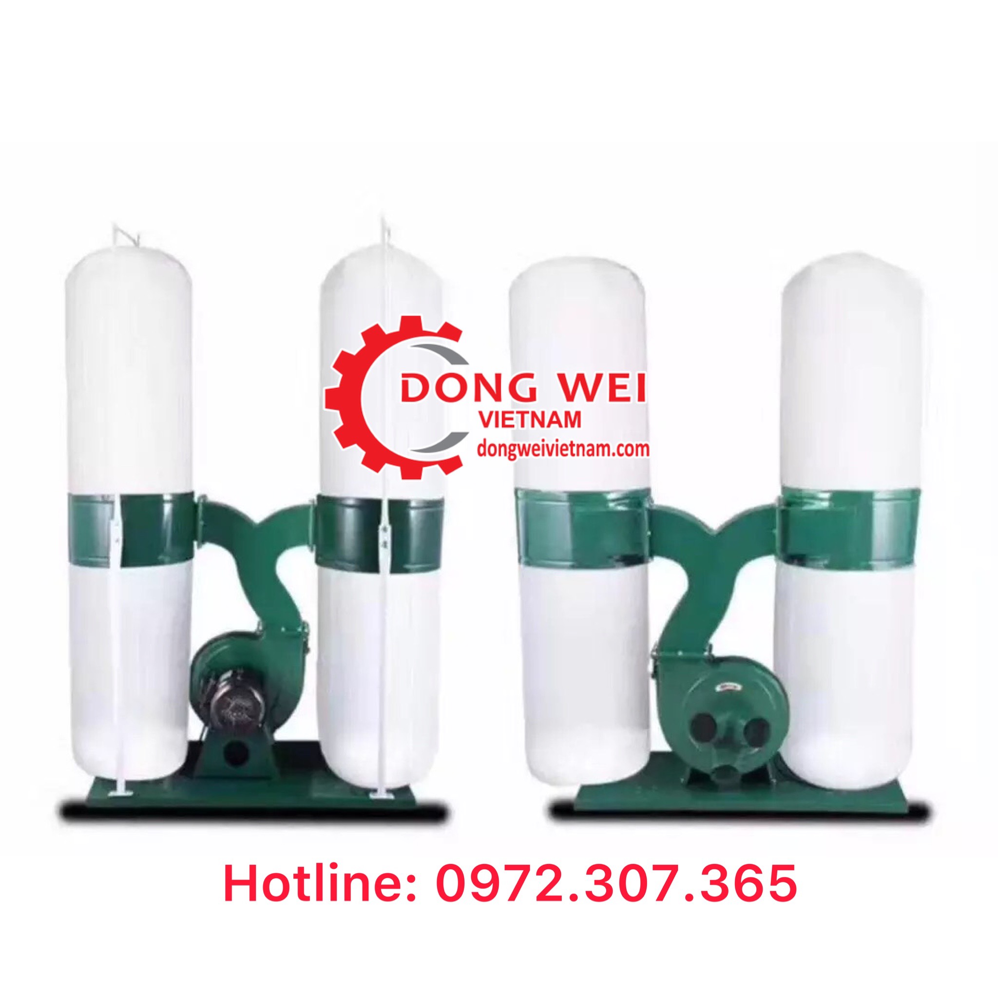 Máy hút bụi công nghiệp 2 túi vải, công suất 5,5kw/ 380v