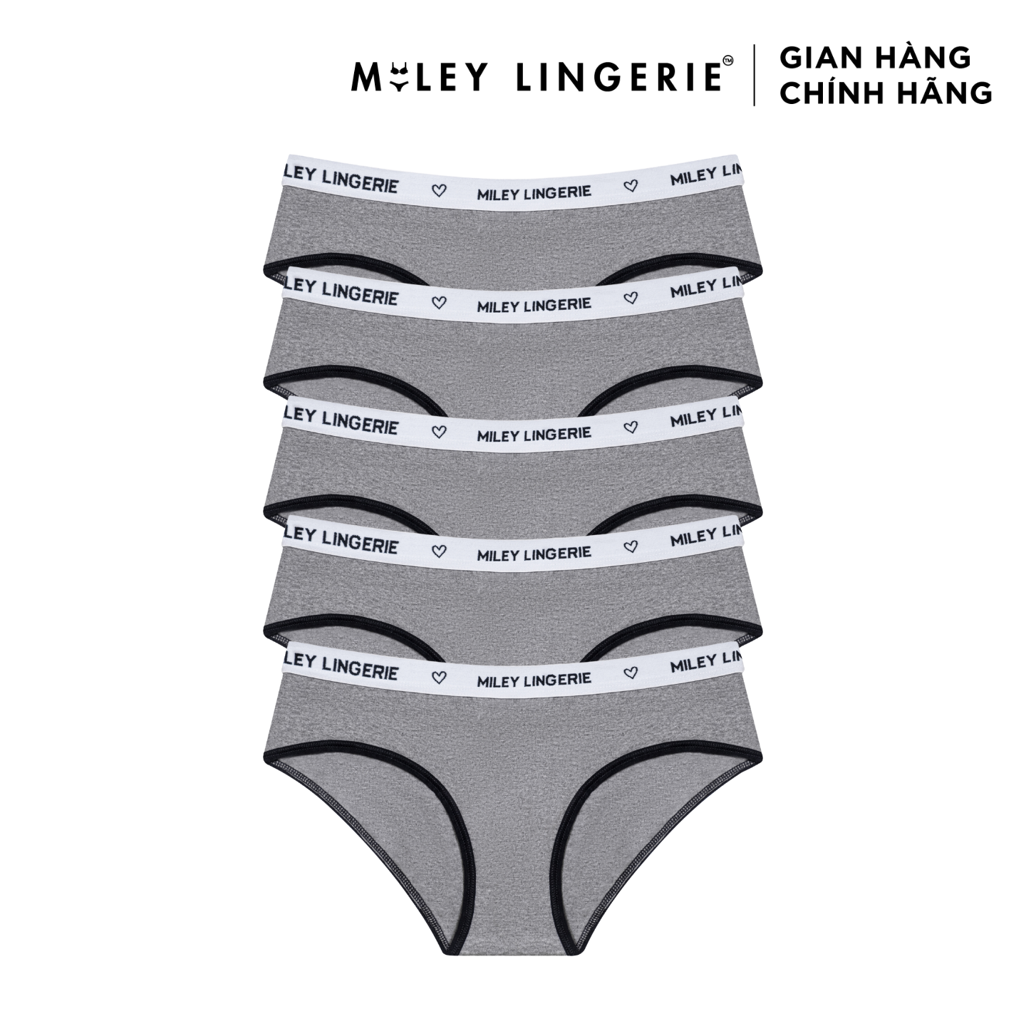 Combo 5 Quần Lót Nữ Cotton Lưng Miley Lingerie - FDS1104