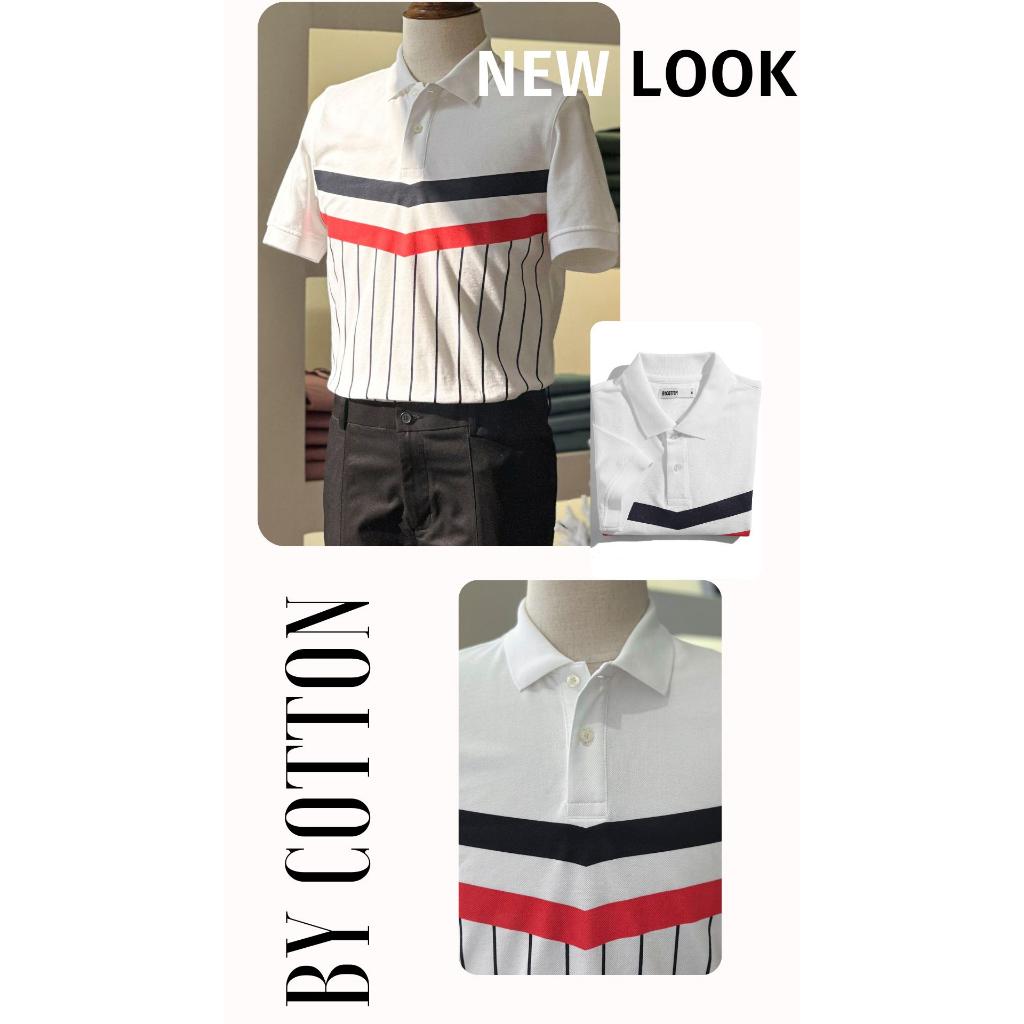 Áo Polo Nam Cao Cấp Có Cổ BY COTTON VICTORIA STRIPES POLO Nam Tính, Thanh Lịch, Sang Trọng, Trẻ Trung