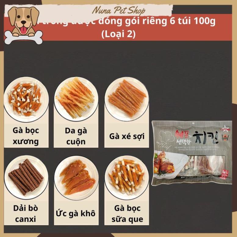 [Combo 6 vị] Bánh thưởng cho thú cưng (Đồ ăn nhẹ cho chó mèo)