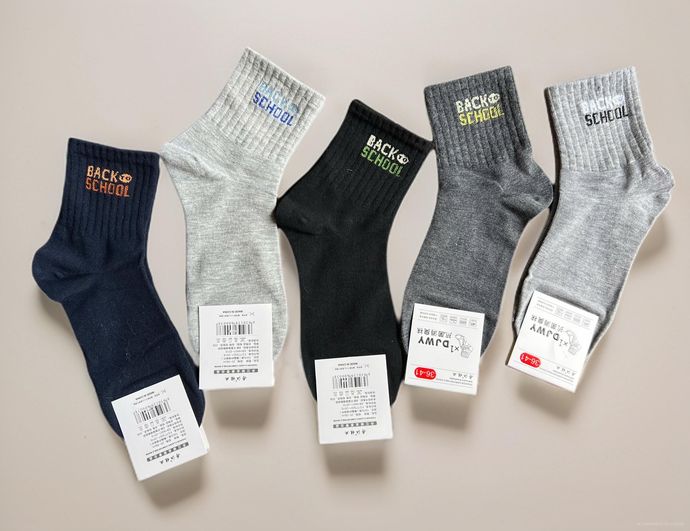 SET 5 ĐÔI TẤT VỚ NAM CỔ CAO MÃ 29 DÀNH CHO NAM