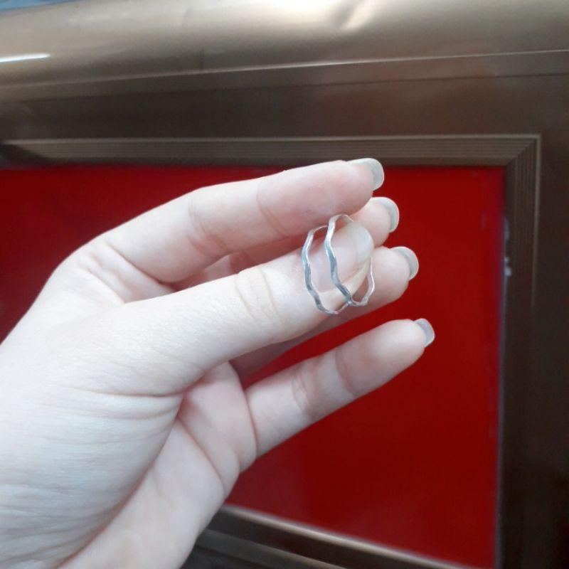 Nhẫn bạc lượn sóng YN JEWELRY