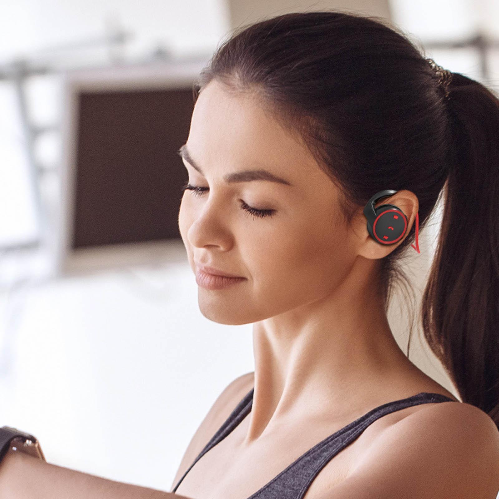 Sports Bluetooth 5.0 Headphones Earphone with Mic Neckband Earbud for Hiking Gym