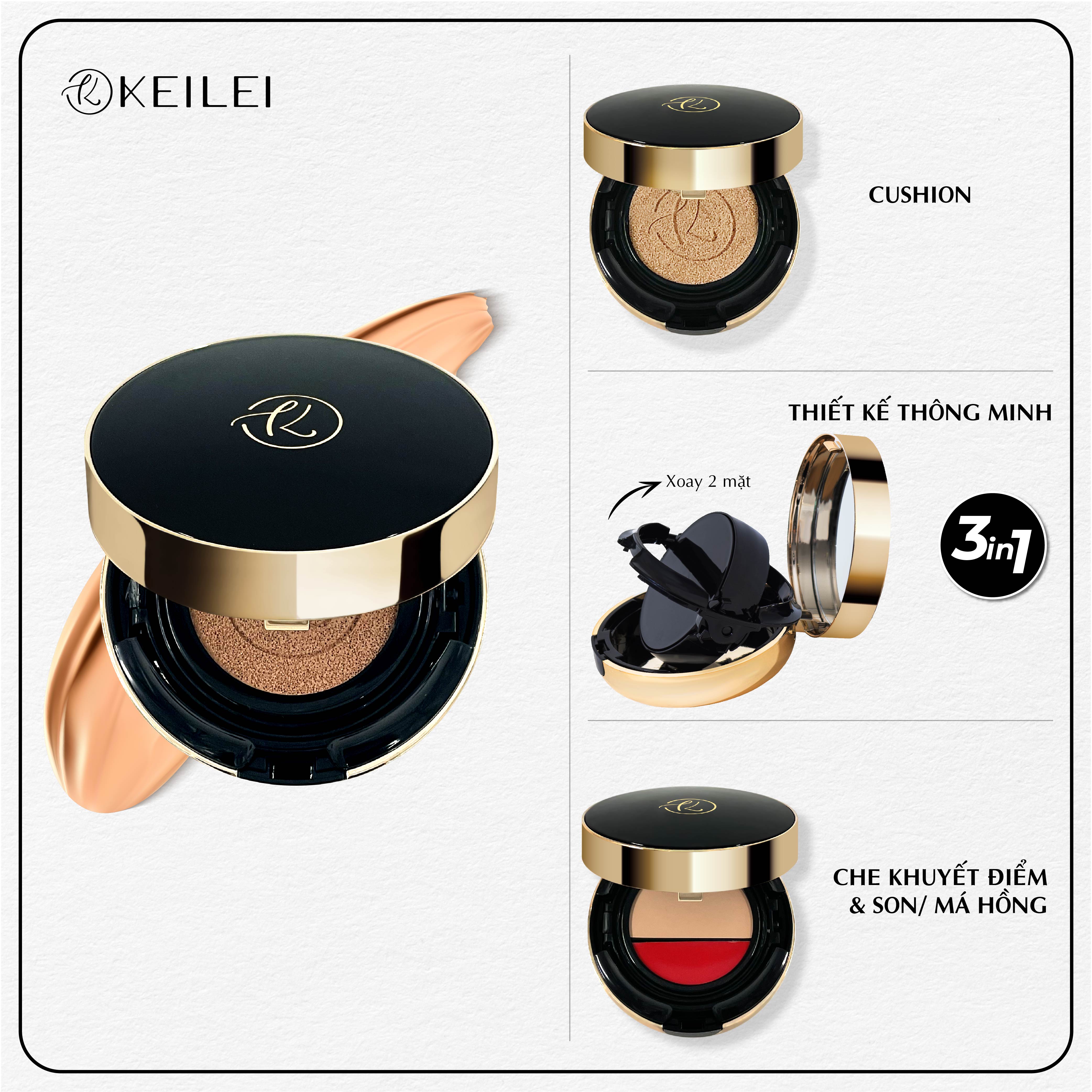 Phấn nước đa năng 3trong1 KEILEI - 3 in 1 radiance cushion KEILEI