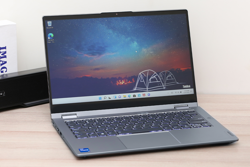 Laptop Lenovo ThinkBook 14s Yoga ITL i7 1165G7/8GB/512GB/14"F/Touch/Pen/Win11//Xám - Hàng chính hãng