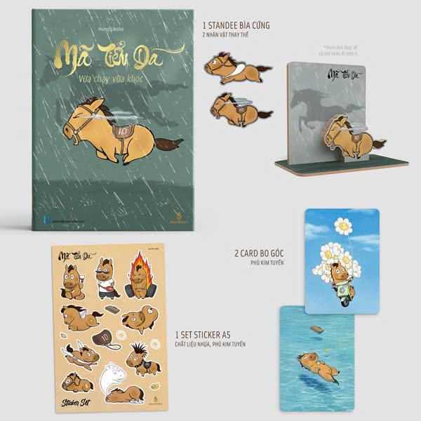 Sách - Mã Tiểu Dã - Vừa Chạy Vừa Khóc - Bìa Cứng - Tặng Kèm 1 Sticker A5 Nhựa Cán Kim Tuyến + 1 Standee Bìa Cứng + 2 Card Bo Góc