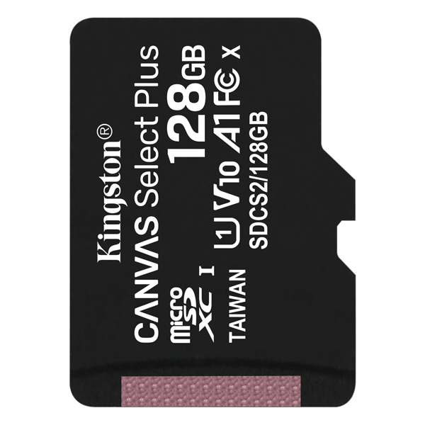 Thẻ nhớ Kingston 128GB Micro SDHC CANVAS 100MB/s - Hàng chính hãng FPT phân phối