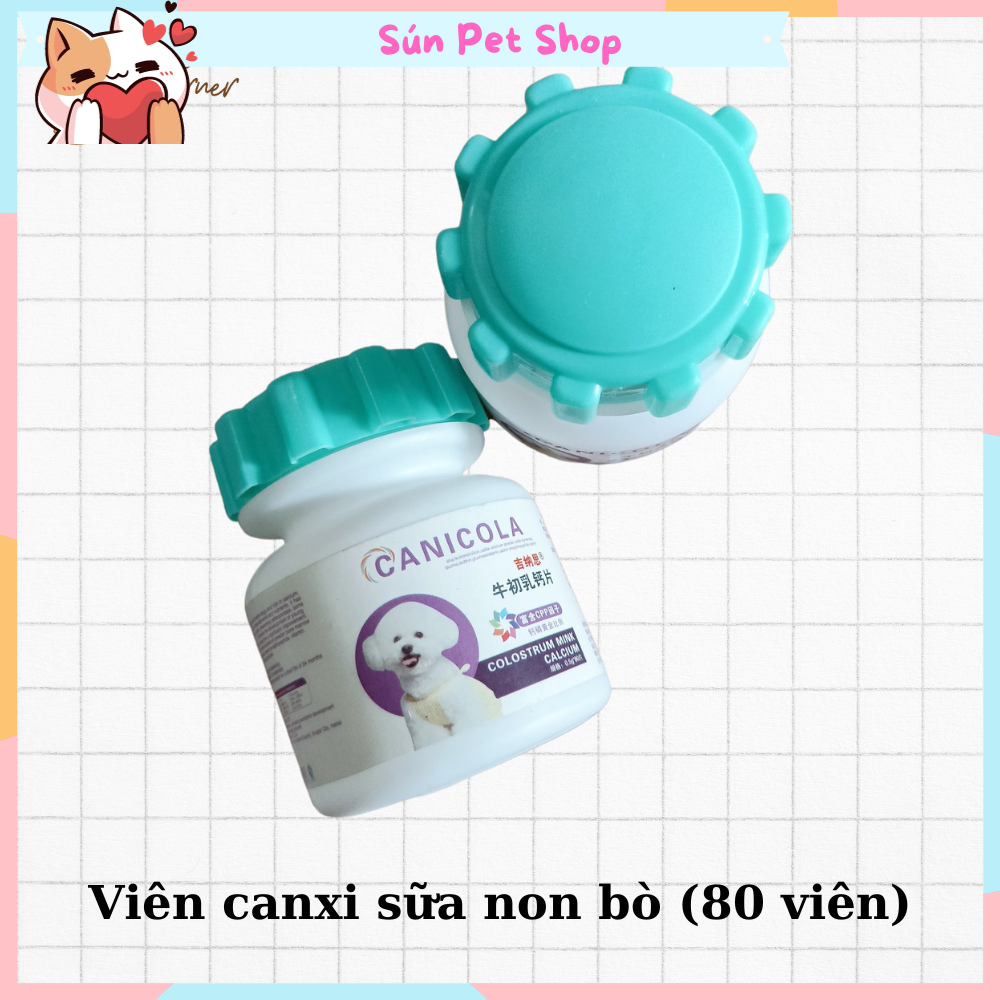 Viên canxi cho chó mèo bổ sung dinh dưỡng vitamin giúp chắc khỏe xương mượt lông