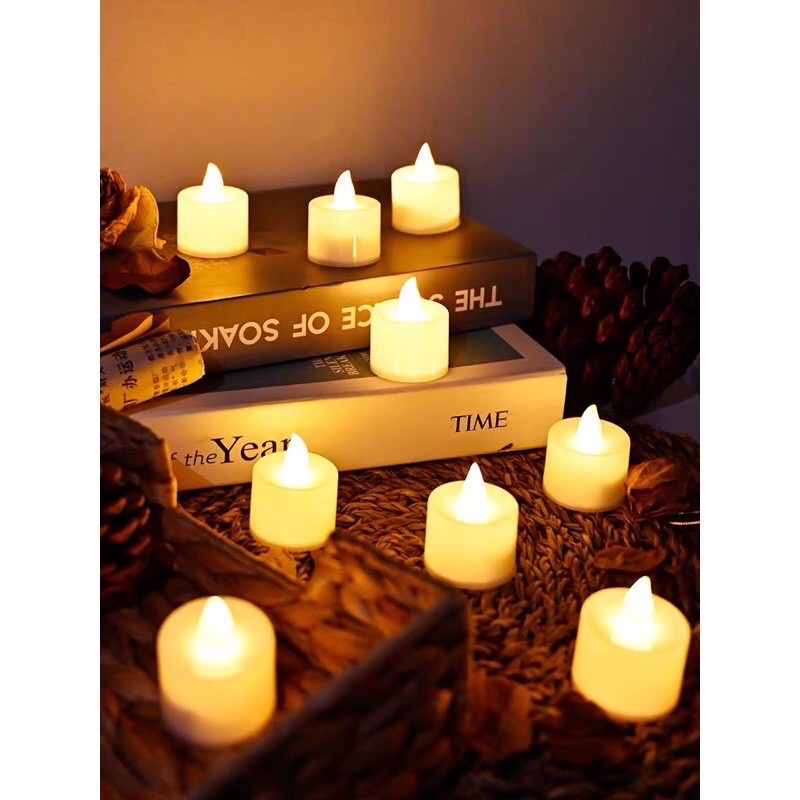 Nến điện tử LED mini decor, trang trí nhà cửa, giáng sinh