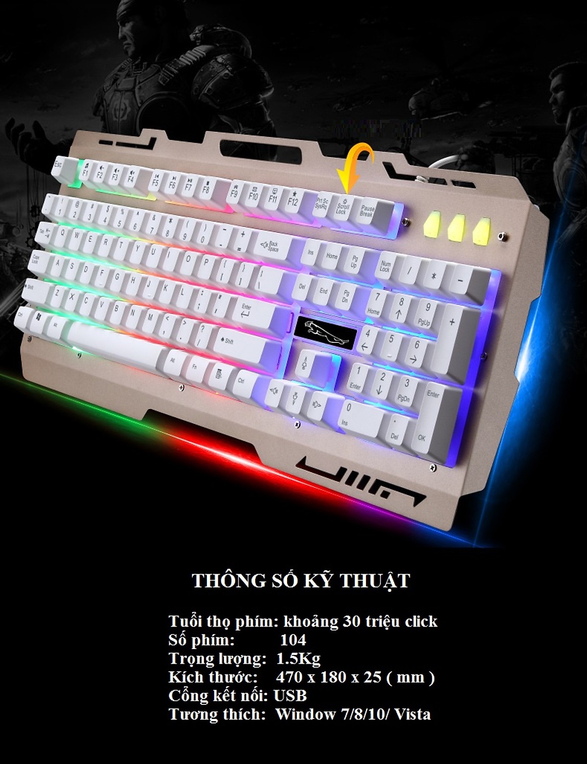 Bàn phím có dây G700