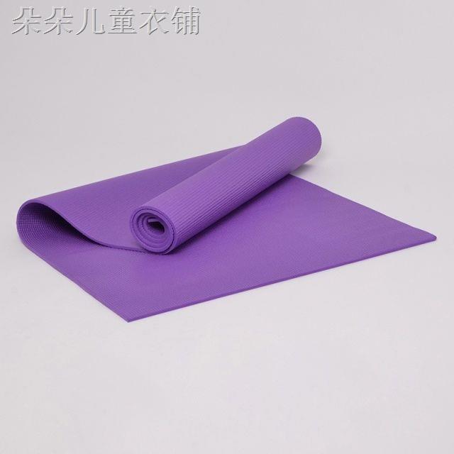 (́ ̉) Thảm Tập Yoga Siêu Mỏng Chống Trượt Bằng Nhựa Pvc ( MẪU MỎNG- KO TÚI)