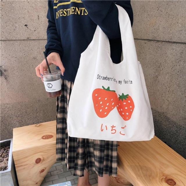 SỈ Túi tote vải bố đựng đồ canvas đeo chéo nhiều mẫu hot