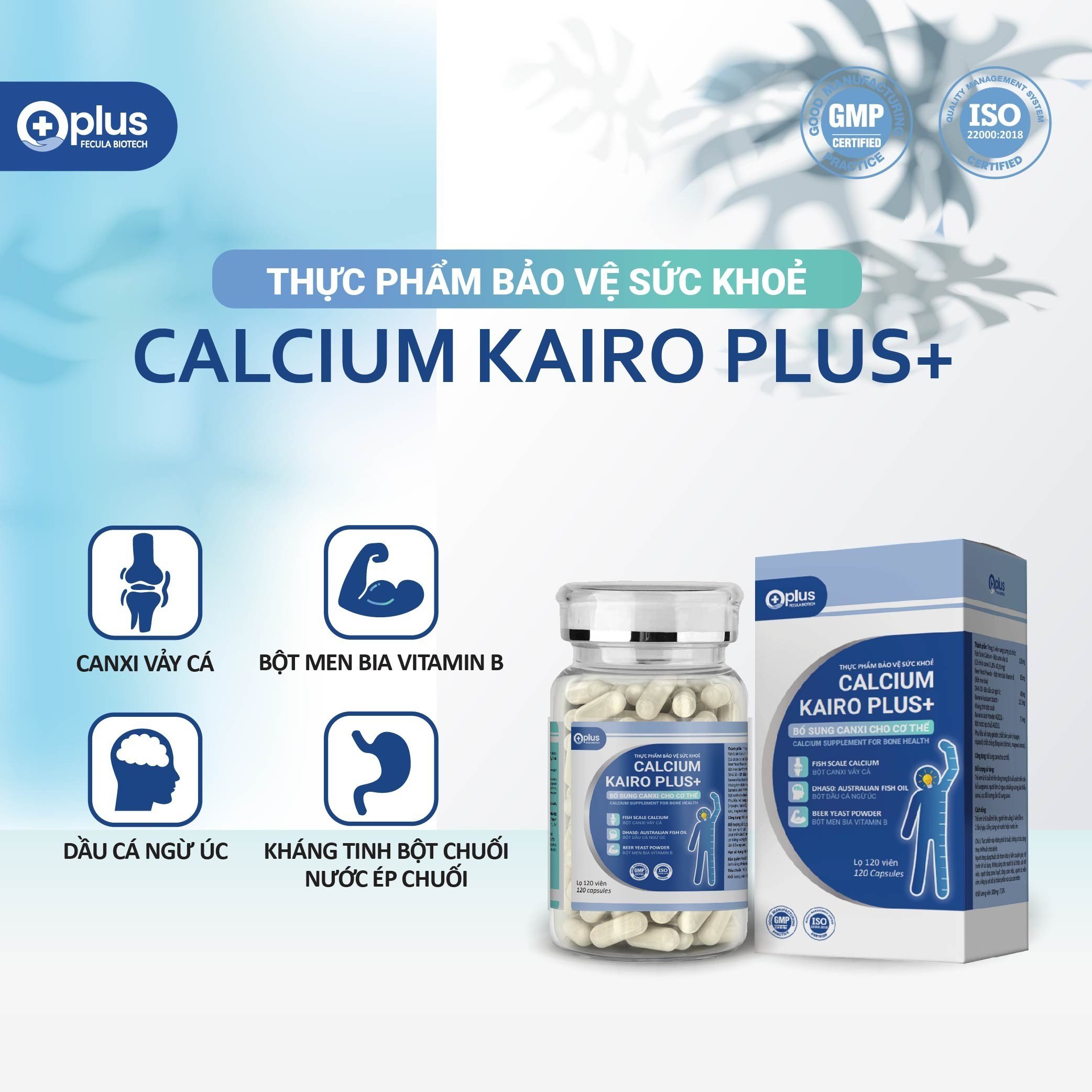 CALCIUM KAIRO PLUS+   1 Hộp 120 viên TẶNG 1 DÂY NHẢY ĐIỆN TỬ CAO CẤP