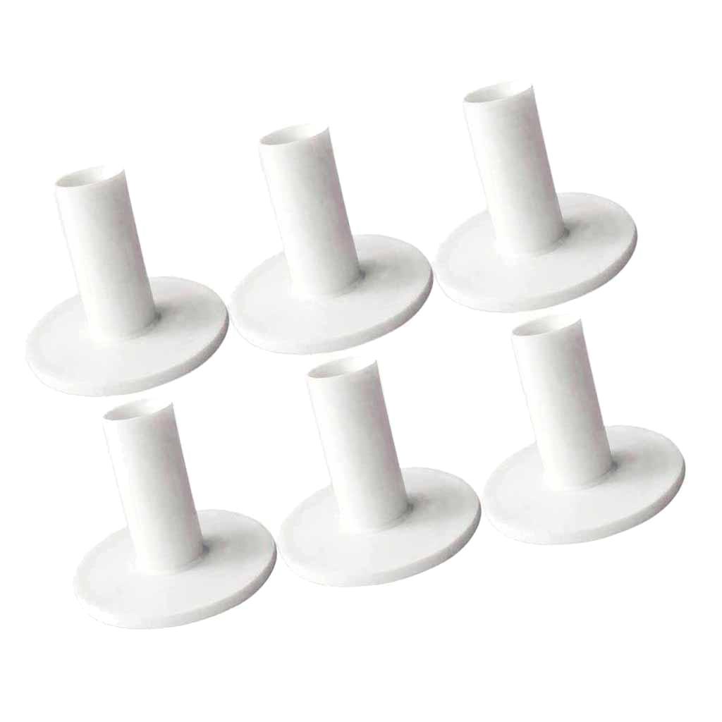 6Pcs Golf Rubber Tee Holder Set for Driving Range Golf Practice Mat - Durable & Long Lasting