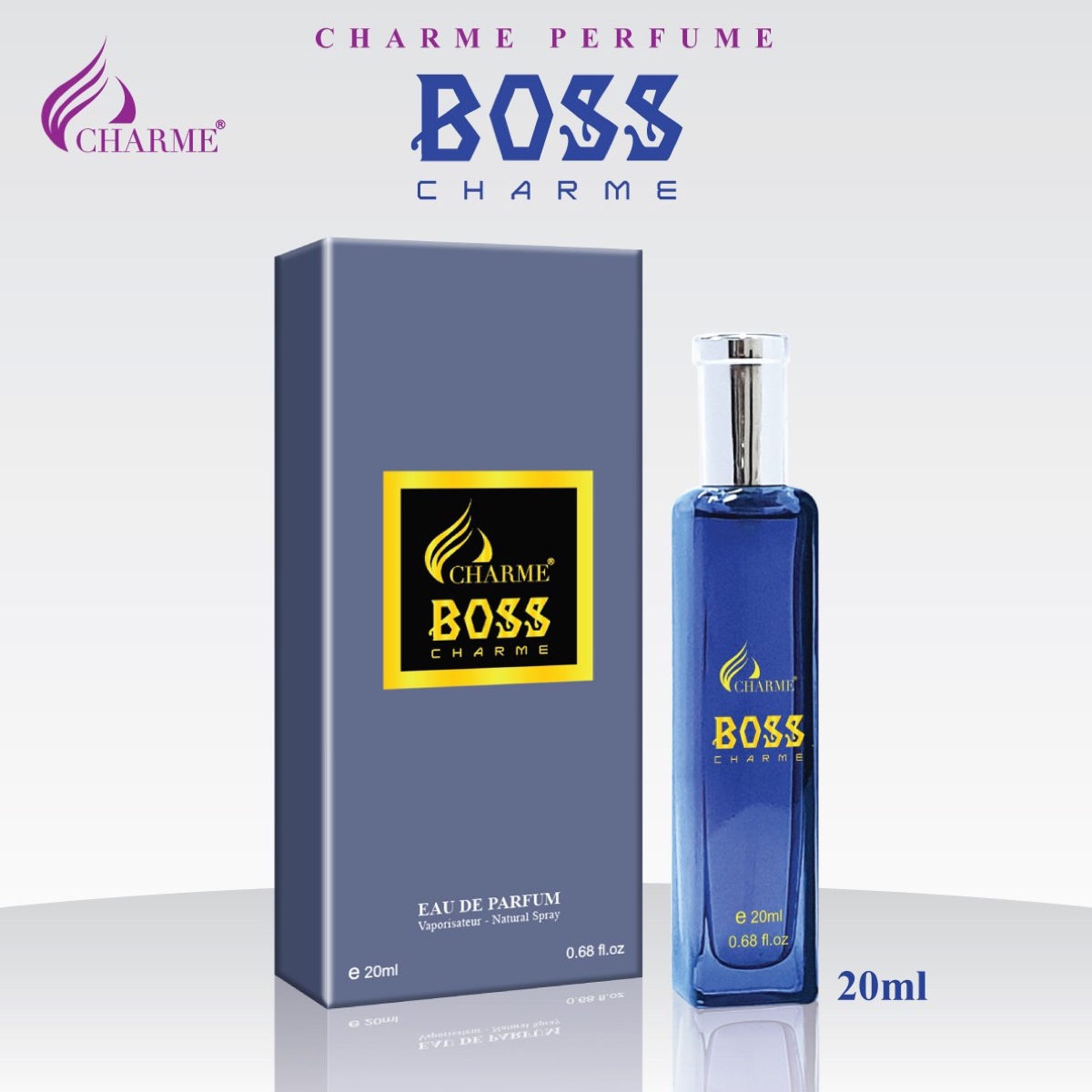 Nước Hoa Nam Cao Cấp BOSS CHARME 20ml Dòng Nước Hoa Phương Đông Hương Thơm Độc Đáo Mạnh Mẽ Dành Cho Phái Mạnh