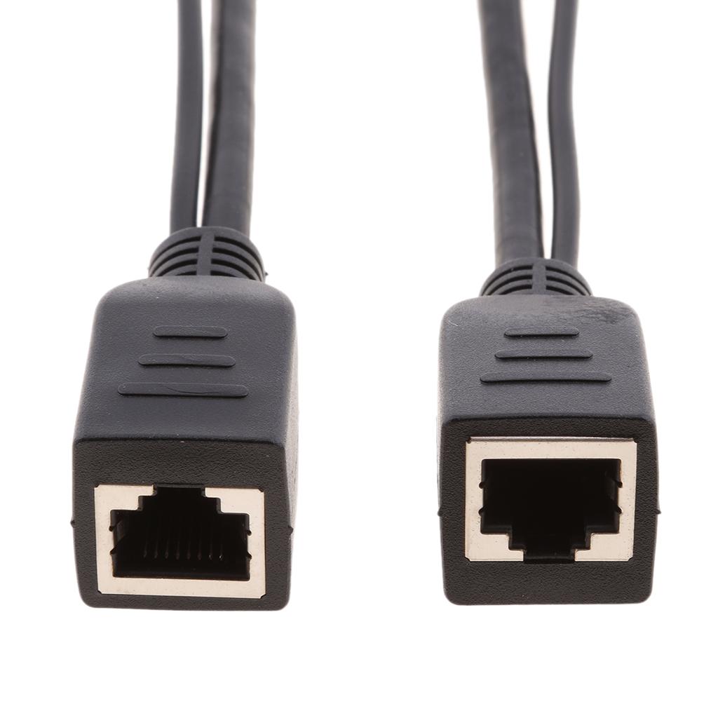 12V Passive PoE Injector and PoE Splitter Kit with 5.5x2.1mm DC Connector 2Pcs Universal PoE Adapter