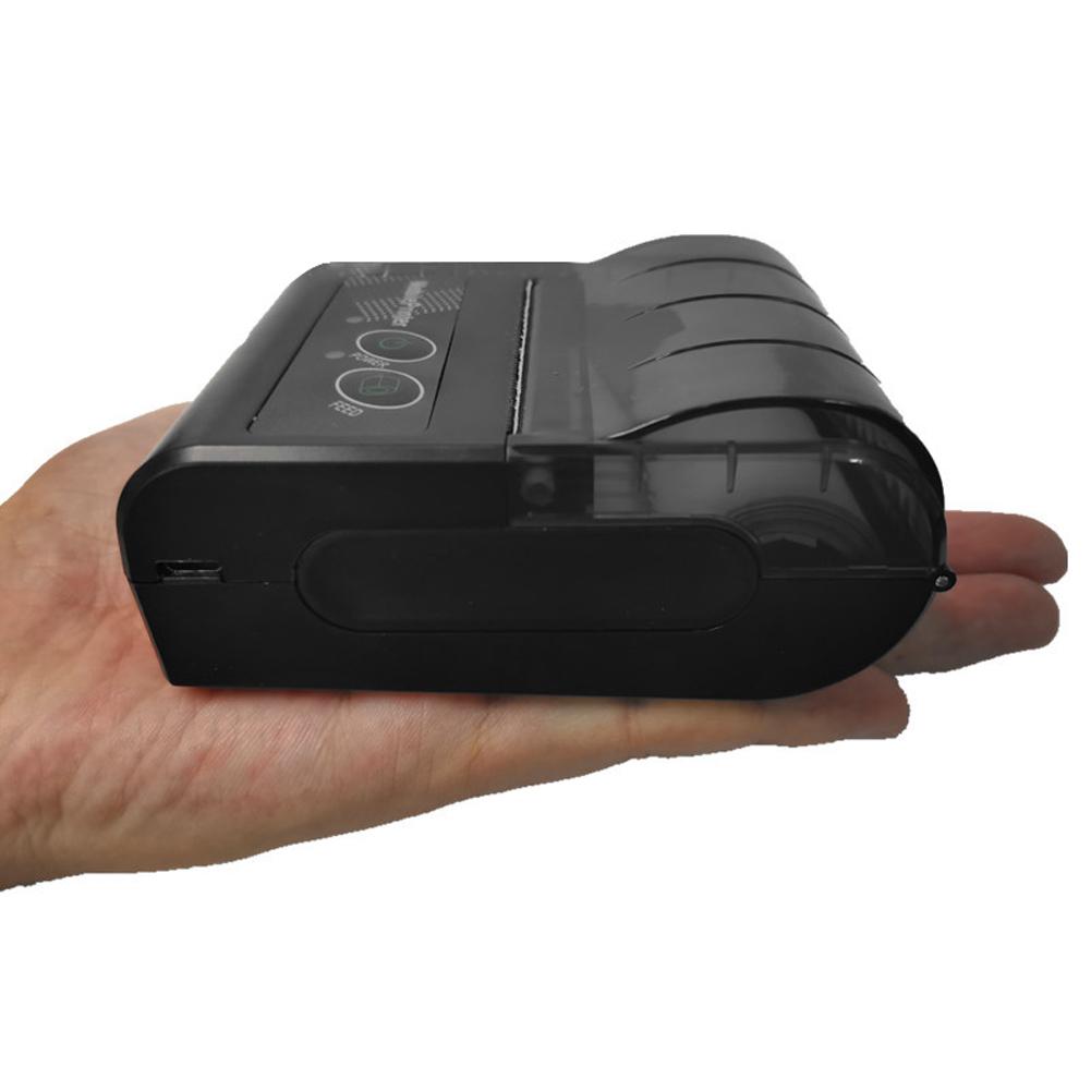 USB 58MM BT Portable Pocket Printer Thermal Printer Wireless Bill Mini Printer Handheld Printer Compatible with Android