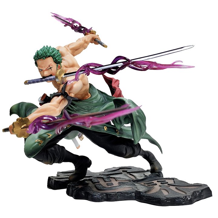 Mô Hình One Piece Zoro Tam Kiếm. Đồ Chơi Mô Hình Nhân Vật Zoro Bản Cao Cấp. Có 2 Đầu