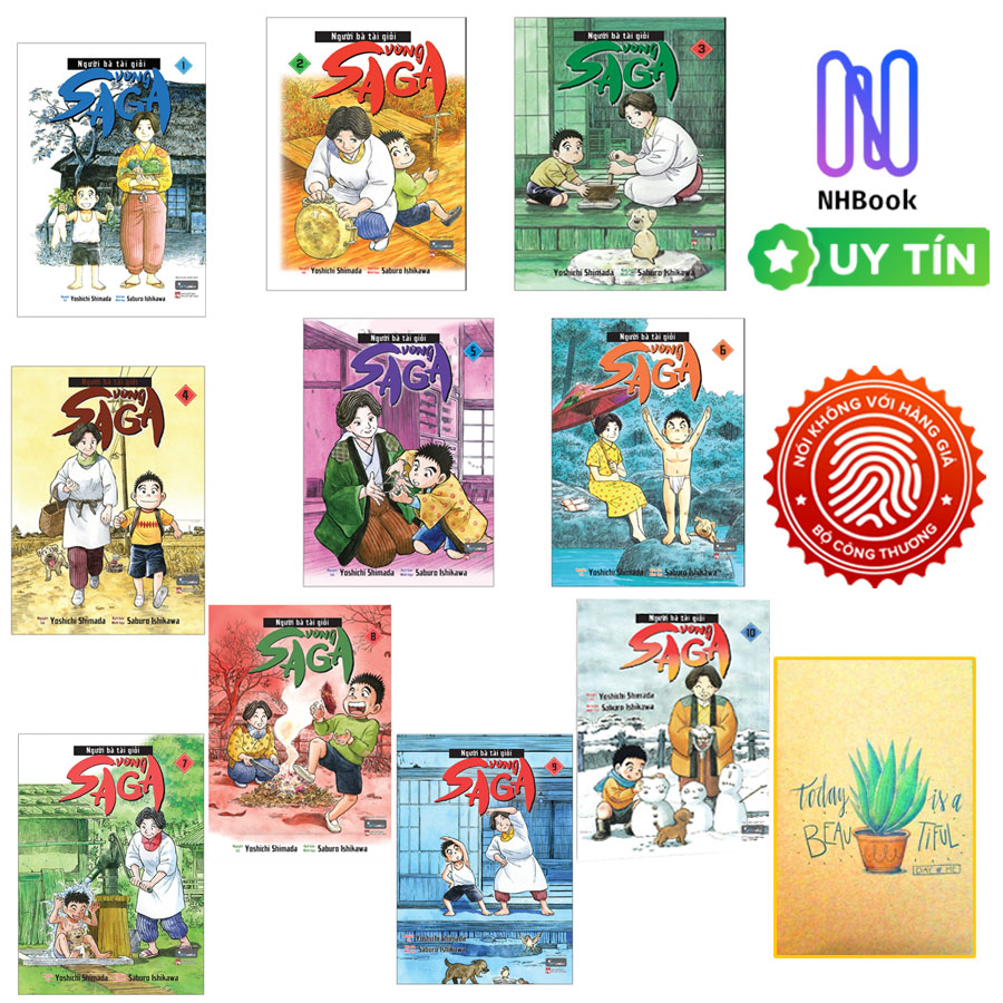 Combo - Người Bà Tài Giỏi Vùng Saga - 10 Tập - Skycomics Tặng Kèm Sổ Tay Xương Rồng