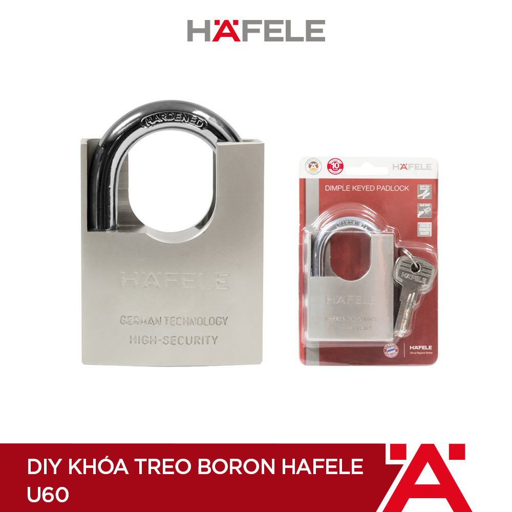 DIY Khóa Treo Boron Hafele U60 - 482.01.949 (Hàng chính hãng)