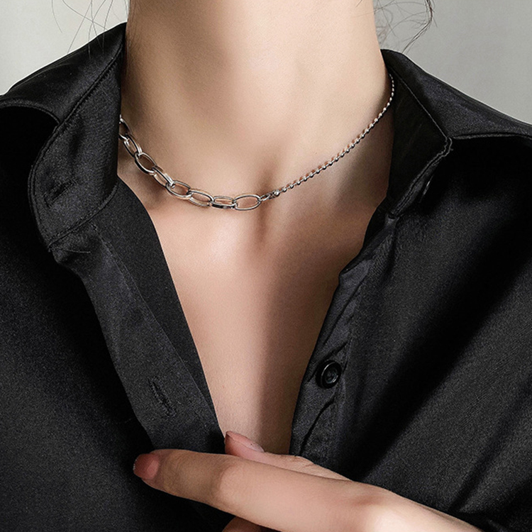 Dây chuyền vòng cổ titan phong cách trẻ trung