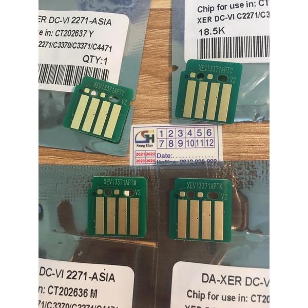 Chíp mực Fuji Xerox DC 6 -C2271/3371/4471/5571/6671/7771 - Đen/xanh/đỏ/vàng