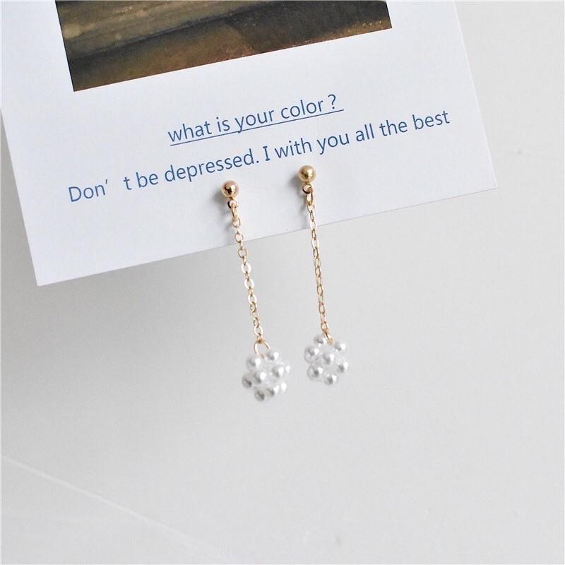 Khuyên tai ngọc trai nhân tạo tiểu thư