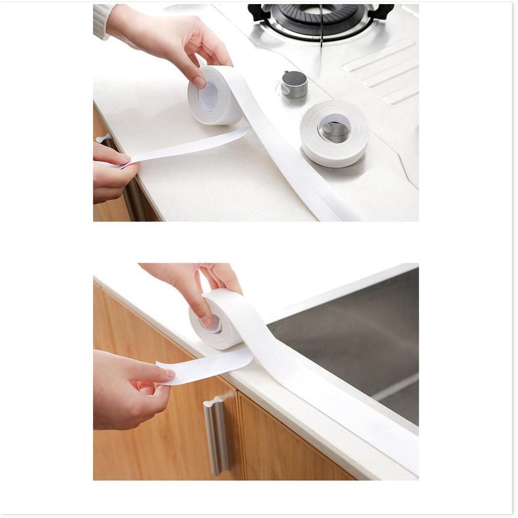 Băng dán cao su non chống thấm nước, nấm mốc viền cạnh bàn bếp JAPAN 38mm x 3.2m