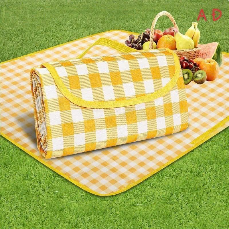 Combo 2 cái Thảm Dã Ngoại Picnic Hoạ Tiết Caro, Gấp Gọn Agnite - Thảm Cắm Trại, Đi Du Lịch, Đi Phượt, Chụp Ảnh