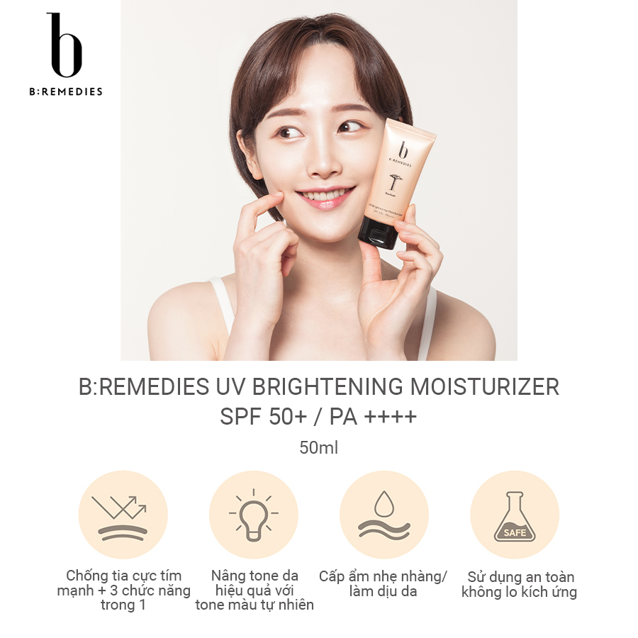 Kem chống nắng B:remedies UV Brightening Moisturizer