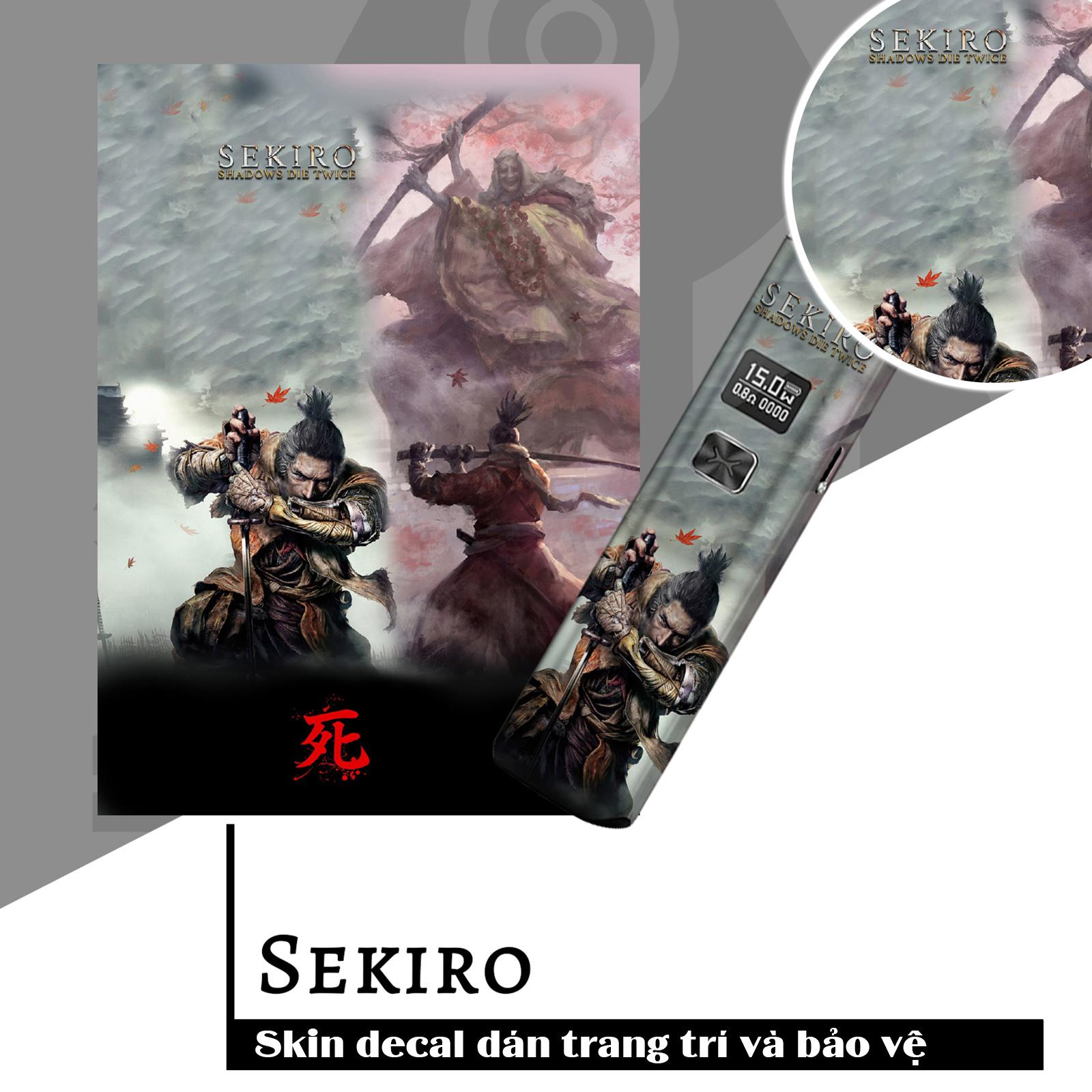 Skin dán Xlim V1, V2, SE mẫu Sekiro (dễ dán, đã cắt sẵn chi tiết)