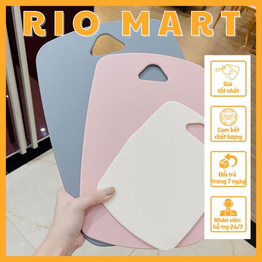 Thớt Nhựa Kháng Khuẩn Set 3 Món Dày Dặn Màu Pastel Siêu Xinh - Hàng Loại 1 - R14 RIOMART