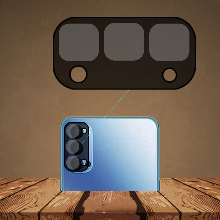 Miếng dán cường lực Camera cho Oppo Reno 4 trong suốt