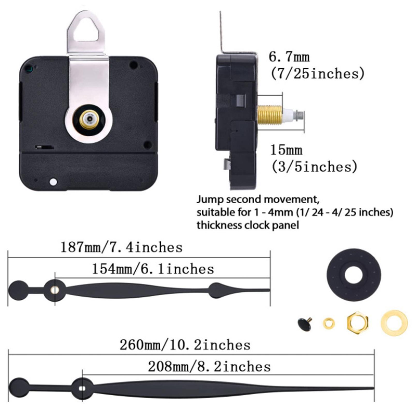 Wall Clock Movement Mechanism  Kit Replacement Parts