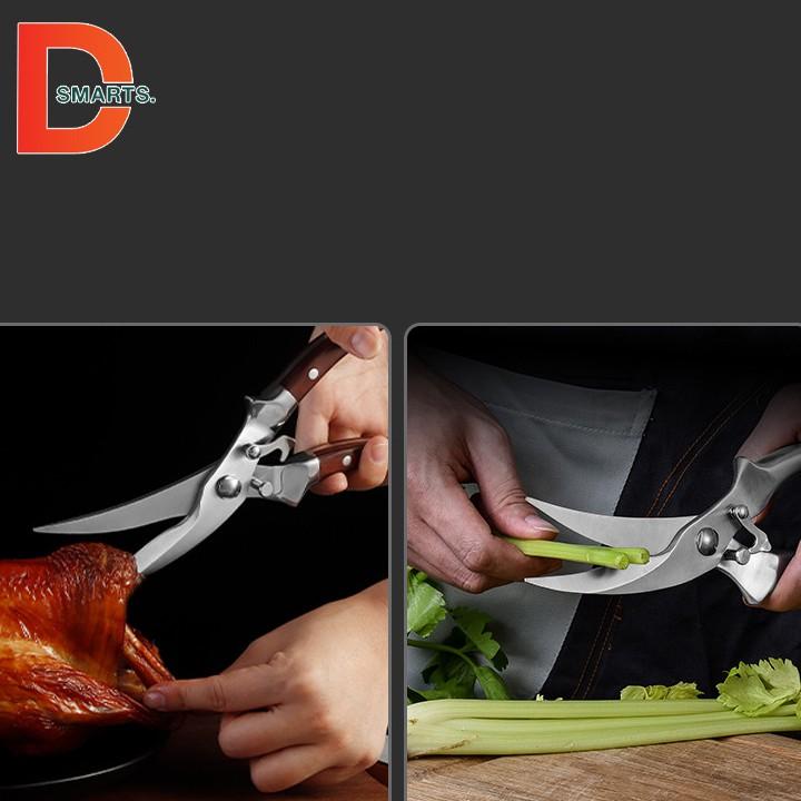 Kéo cắt gà Nhật Bản sắc bén chất liệu inox cắt gọn mọi loại đồ ăn