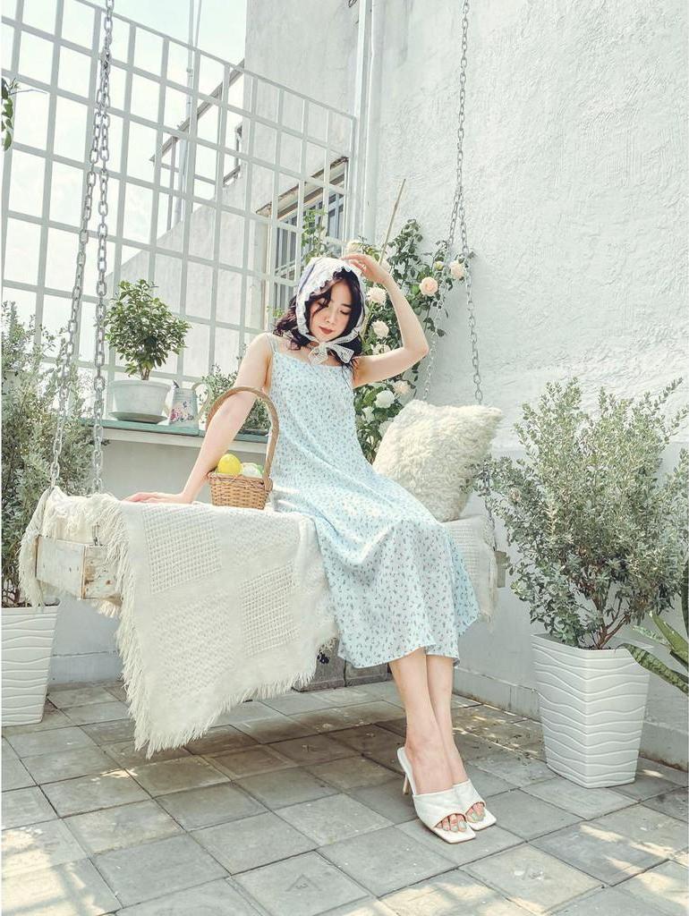 Đầm thiết kế xanh hoa nhí Agnes Dress Gem Clothing SP006162