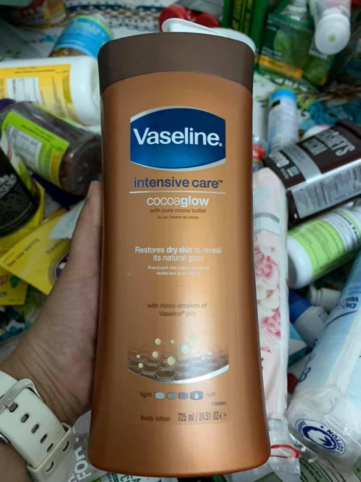 Sữa Dưỡng Thể Vaseline Total Moisture Cocoa Radiant 725ml