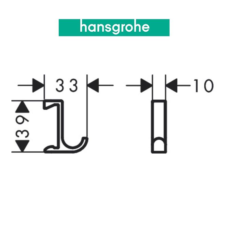 Móc treo khăn đôi hansgrohe WallStoris 27929