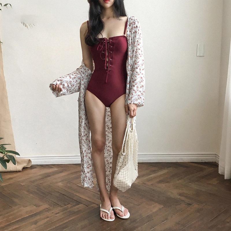 Đồ bơi nữ Bikini nữ 1 mảnh đồ bơi nữ đan ngực 2 dây vai tôn dáng quyến rủ gợi cảm chất liệu thun lạnh co dãn 4 chiều chất dày thoải mái | LM026