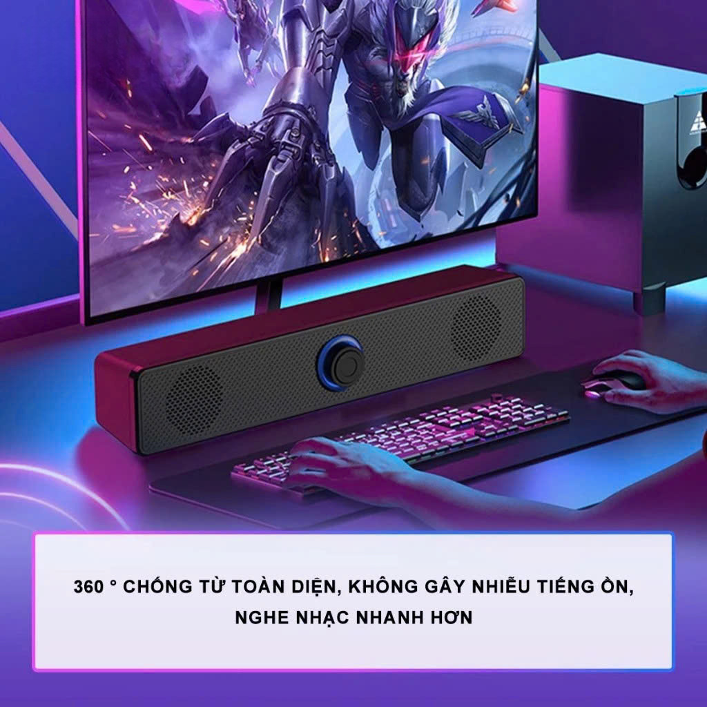 Loa Máy Tính Dùng Cho Máy Tính Bàn, PC, Laptop, Âm Thanh 4D Chất Lượng Tốt - Hàng Chính Hãng