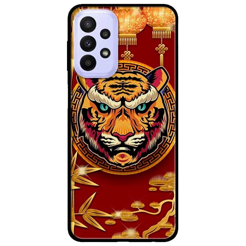 Ốp lưng dành cho Samsung A23 4G - A53 5G - A73 mẫu Hổ Trúc Vàng