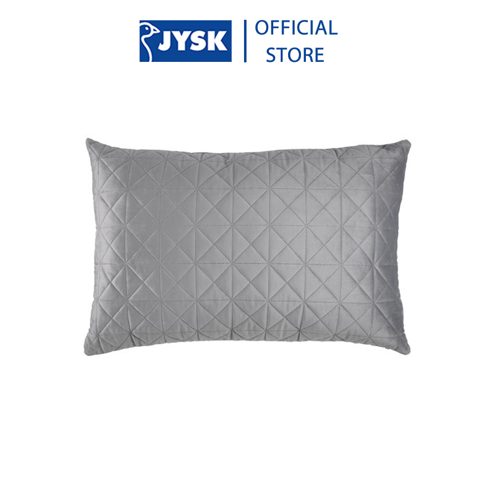 Gối tựa lưng | JYSK Engblomme | polyester| hồng/xám | R60xD90cm