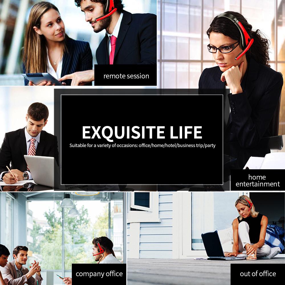 Tai nghe eFound E-601 âm thanh nổi 3,5 mm Trình điều khiển 40mm với micrô có thể điều chỉnh cho văn phòng