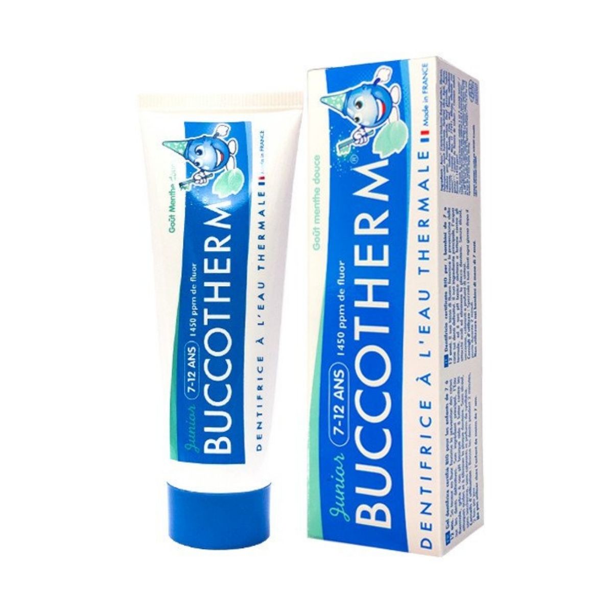 Kem đánh răng cho trẻ từ 7-12 tuổi vị bạc hà 50ml (Buccotherm)