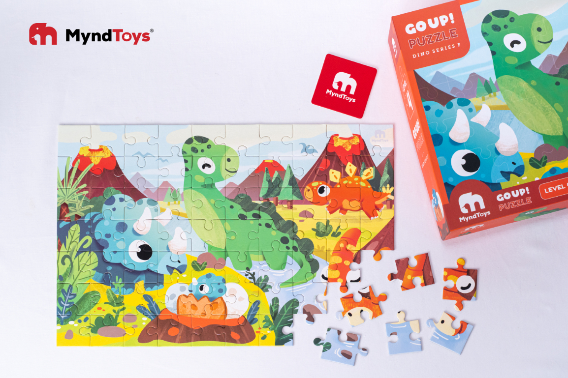 Đồ Chơi Xếp Hình MyndToys Go Up! Puzzle Level 4 - Dino Series F