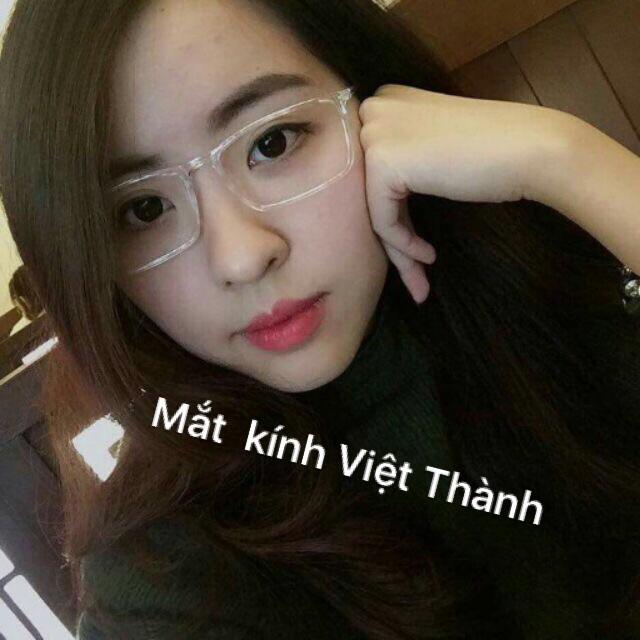 Gọng kính vuông trong suốt vuông nhỏ có tròng