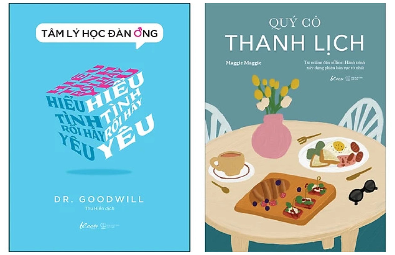 Combo 2 quyển: Tâm Lý Học Đàn Ông – Hiểu Tình Rồi Hãy Yêu + Quý Cô Thanh Lịch - Từ Online Đến Offline: Hành Trình Xây Dựng Phiên Bản Rực Rỡ Nhất