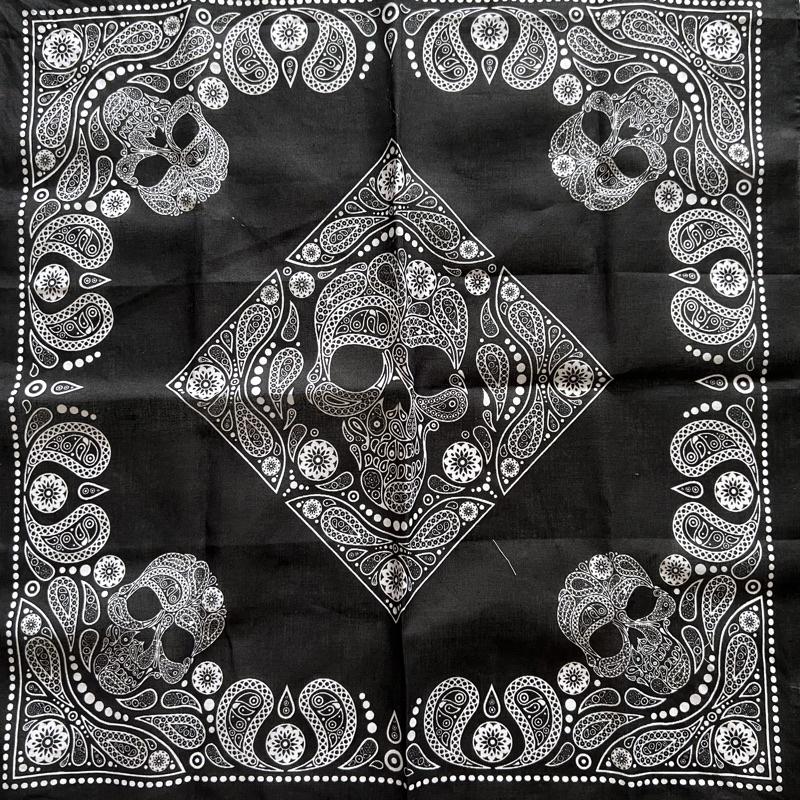 Khăn Bandana cotton size 55x55cm hoạ tiết lạ - I