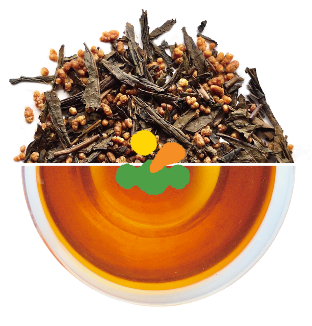 Trà Satoen Houjicha Genmaicha gạo rang phiên bản trà lá Việt Nam 1KG