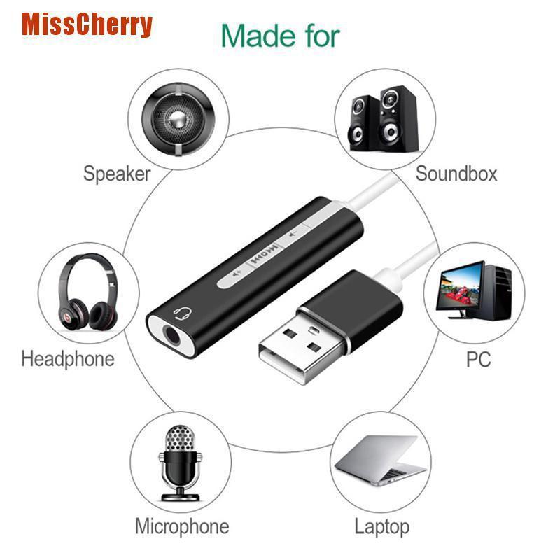 Giắc Chuyển Đổi Từ Usb Sang Jack 3.5mm Chất Lượng Cao